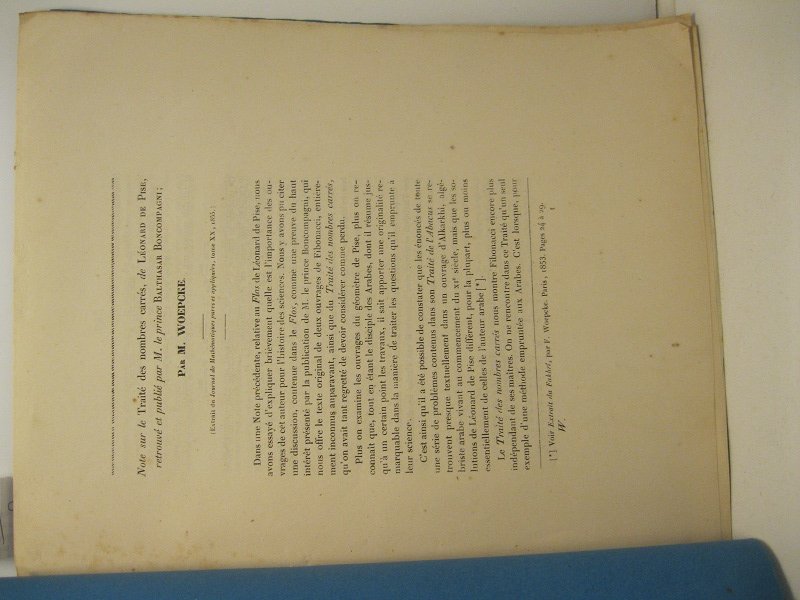 Note sur le Traite' des nombres carre's de Leonard de …