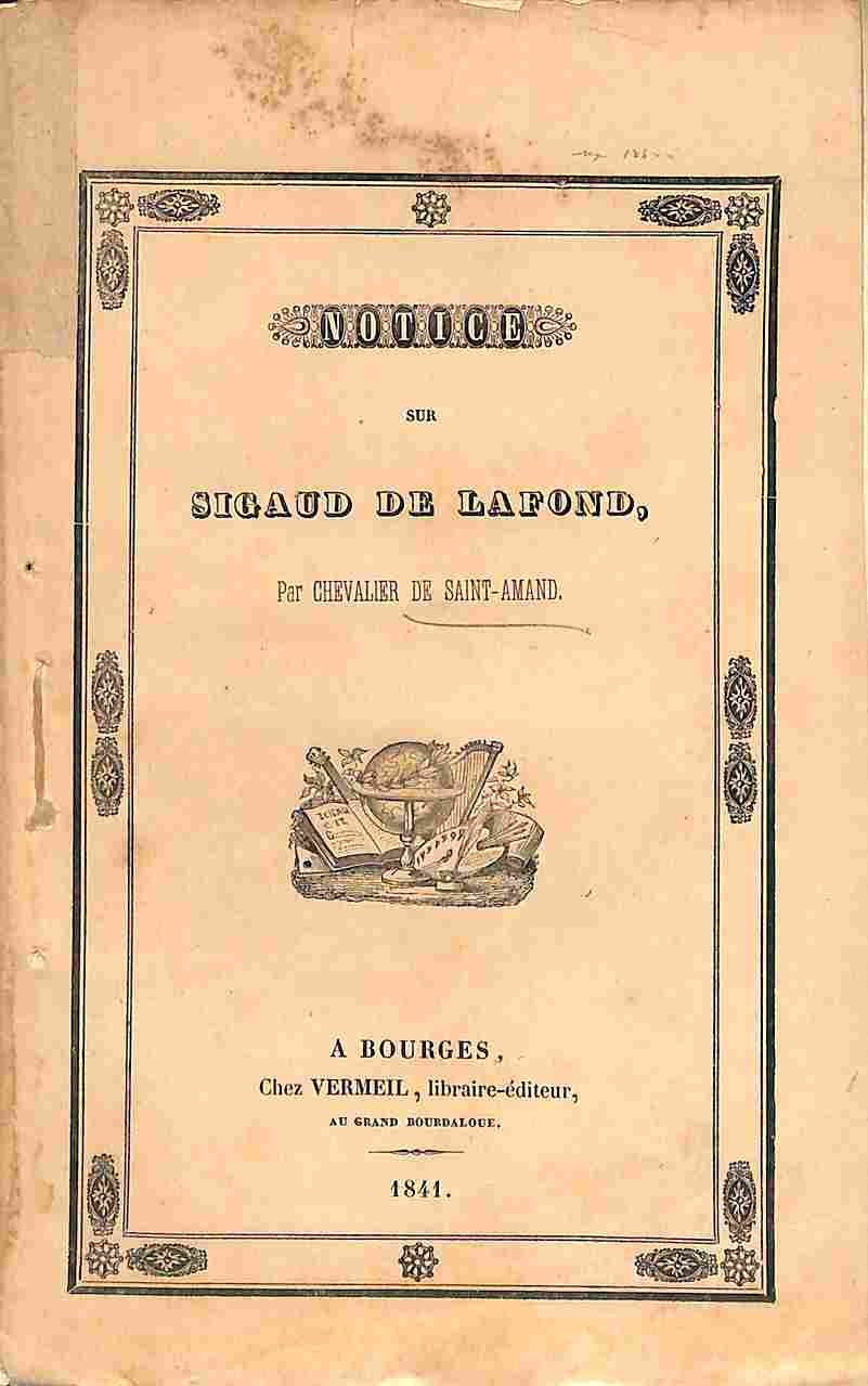 Notice sur Sigaud De Lafond