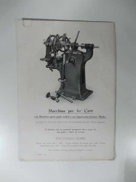 Officina A. Delsole. Sette tavole pubblicitarie illustrate