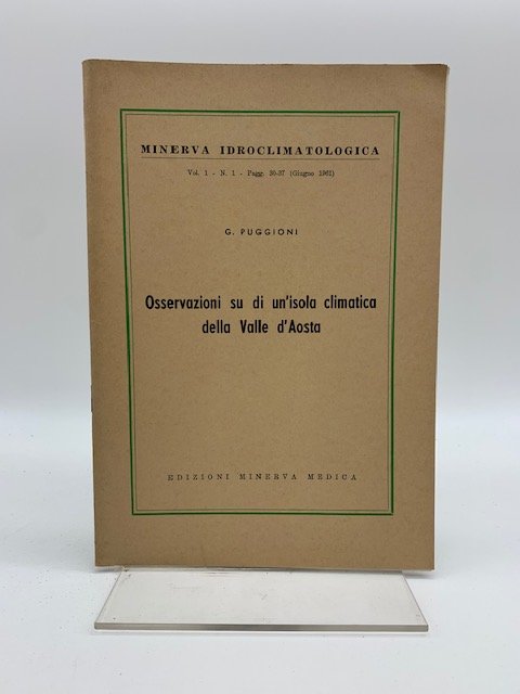 Osservazioni su di un'isola climatica della Valle d'Aosta