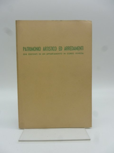 Patrimonio artistico ed arredamenti gia' esistenti in un appartamento in …
