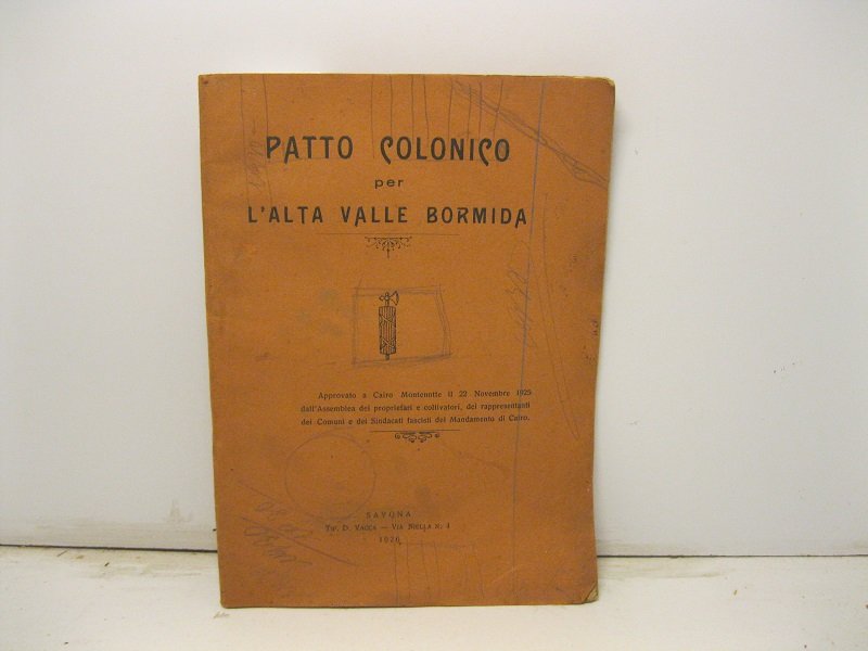 Patto colonico per l'alta valle Bormida approvato a Cairo Montenotte …