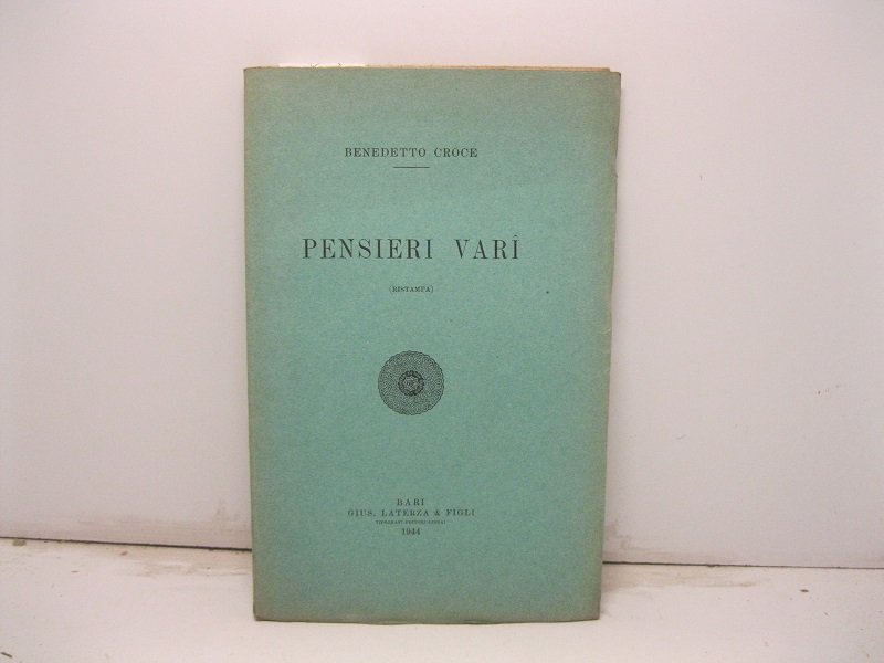 Pensieri vari (ristampa)