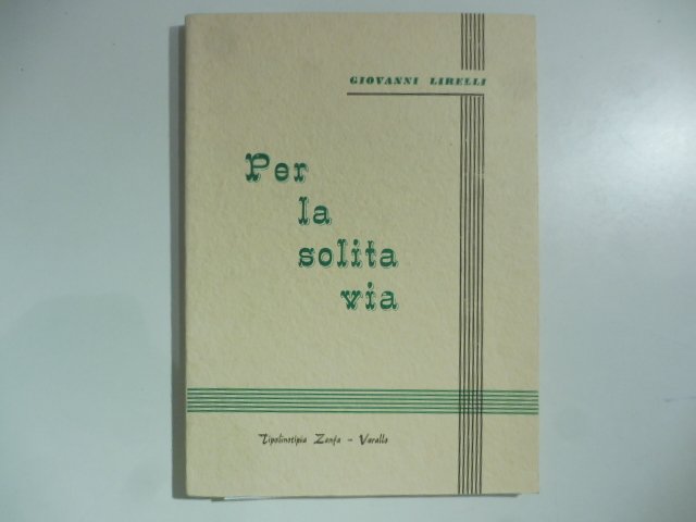 Per la solita via