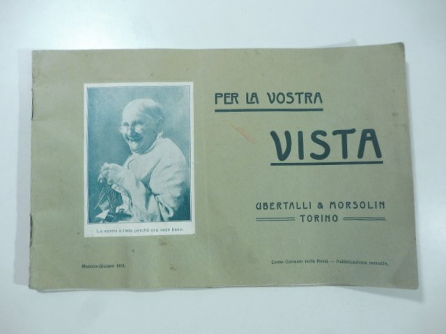 Per la vostra vista. Ubertalli & Morsolin. Catalogo