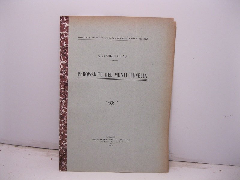 Perowskite del monte Lunella