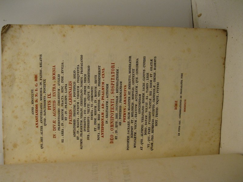 Petri Arancii antiphona ad psalmum CXVI