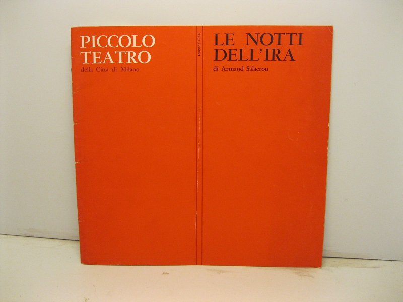 Piccolo teatro della citta' di Milano. Stagione 1964. Le notti …