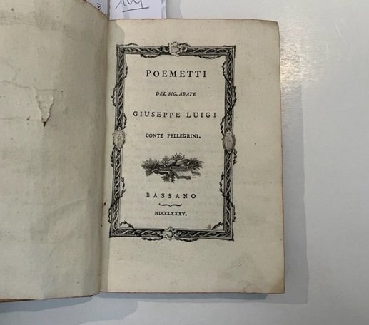 Poemetti del Sig. Abate Giuseppe Luigi Conte Pellegrini