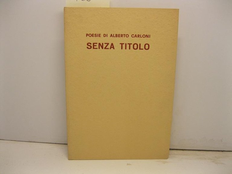 Poesie. Senza titolo