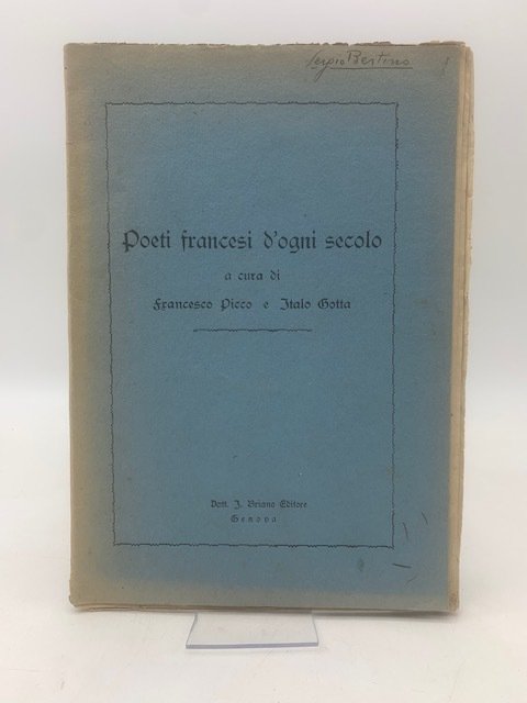 Poeti francesi d'ogni secolo (Letture ed esercitazioni)