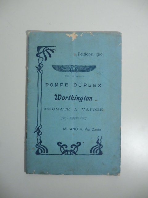 Pompe Duplex Worthington azionate a vapore