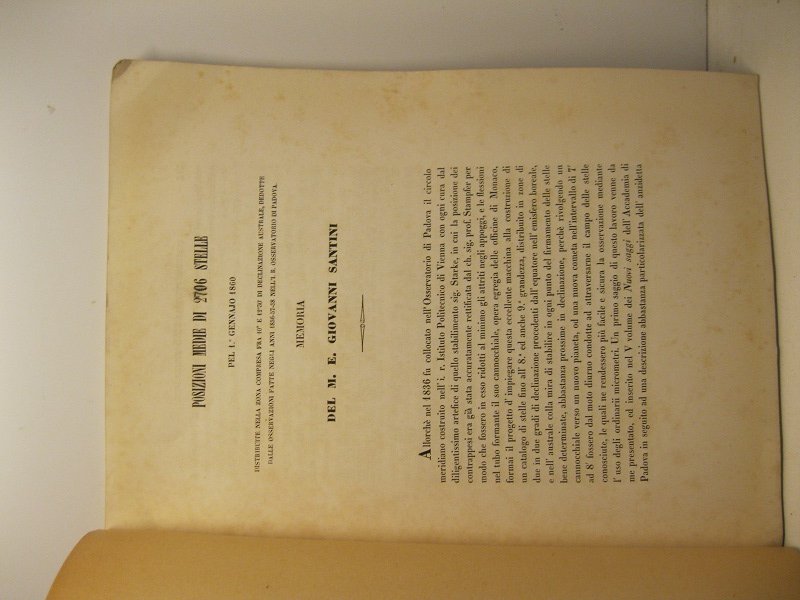 Posizioni medie di 2706 stelle pel 1o Gennajo 1860 distribuite …