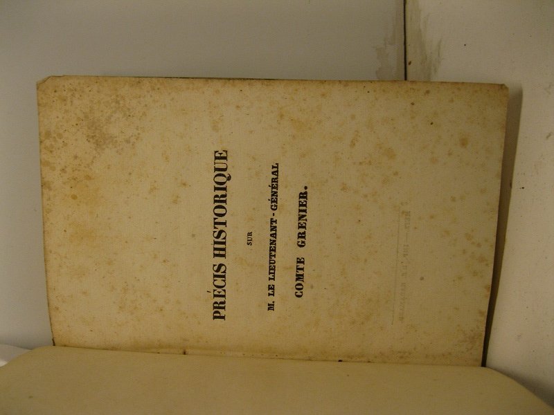 Precis historique sur M. le Comte Grenier orne' d'un portrait …