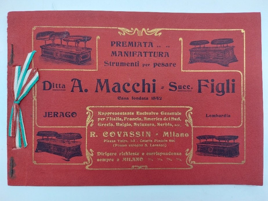 Premiata manifattura strumenti per pesare. Ditta A. Macchi Succ. Figli. …