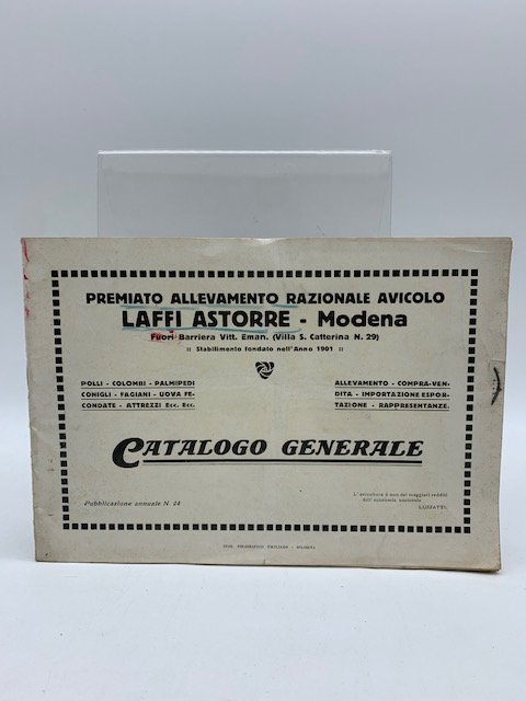 Premiato allevamento avicolo Laffi Astorre, Modena. Catalogo generale