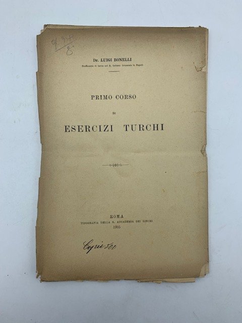 Primo corso di esercizi turchi