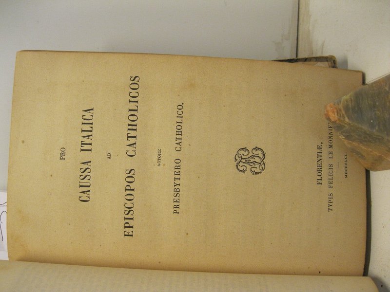 Pro caussa italica ad episcopos catholicos actore presbytero catholico