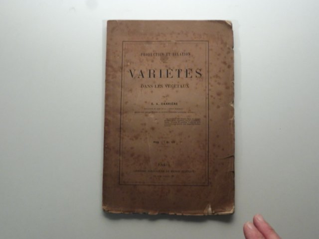 Production et fixation des varietes dans les vegetaux | Immagine principale