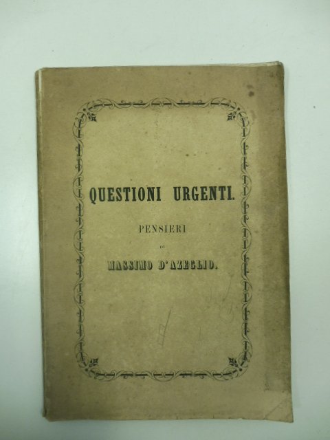 Questioni urgenti