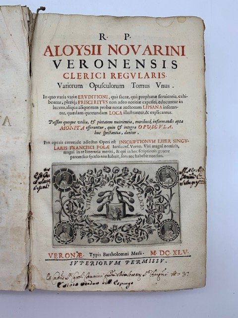 R. P. Aloysii Novarini veronensis variorum opusculorum. Tomus unus in …