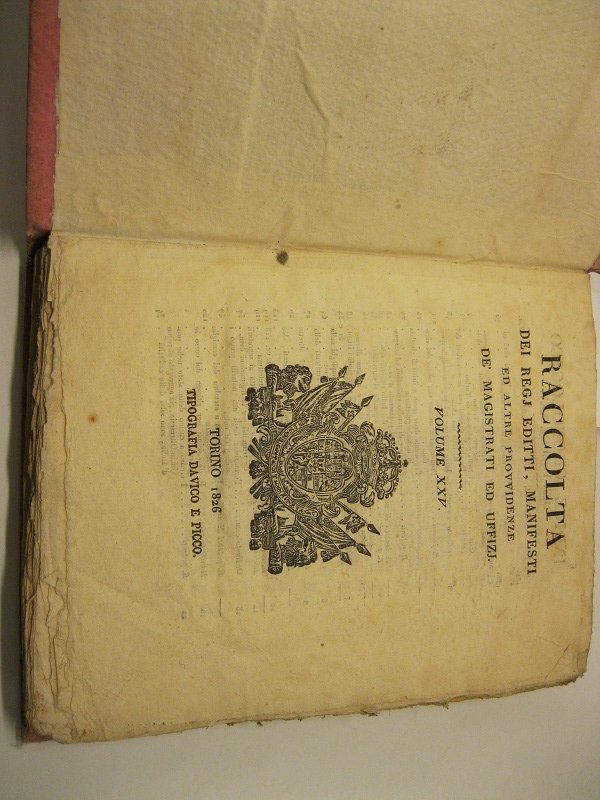 Raccolta dei regj editti, manifesti ed altre provvidenze de' magistrati … | Immagine principale