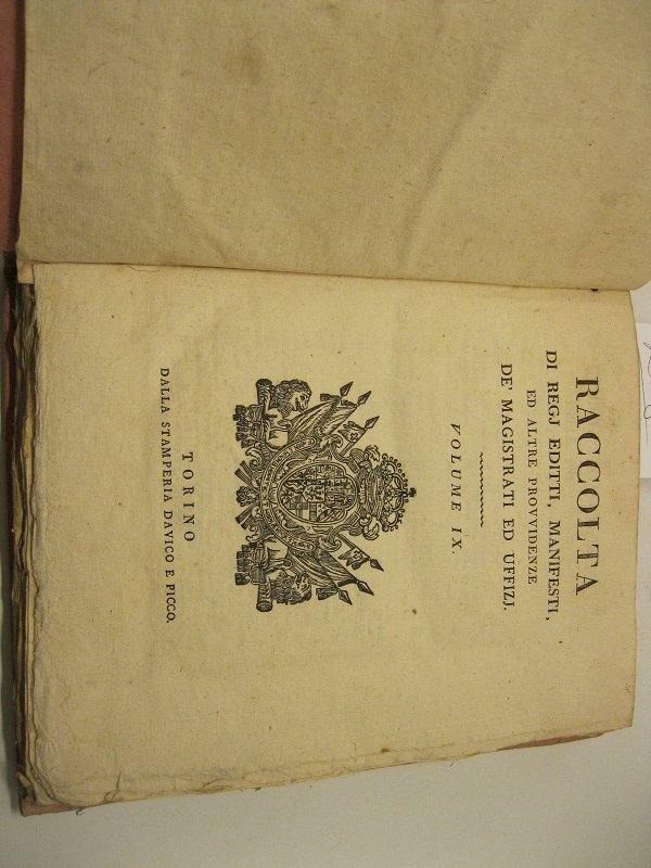 Raccolta di regj editti, manifesti ed altre provvidenze de' magistrati … | Immagine principale