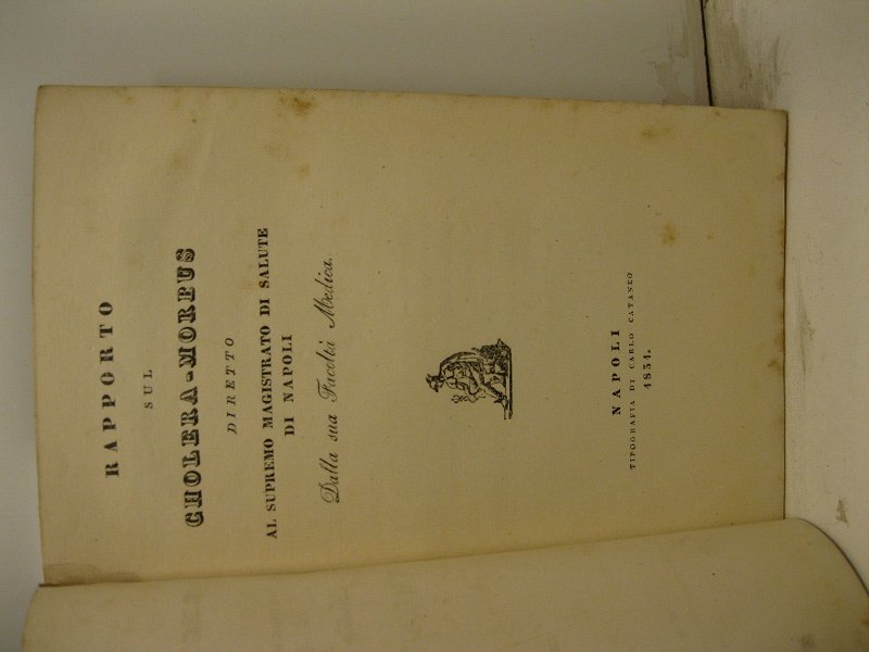 Rapporto sul cholera-morbus diretto al supremo magistrato di salute di …