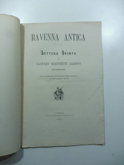 Ravenna antica. Lettera quinta