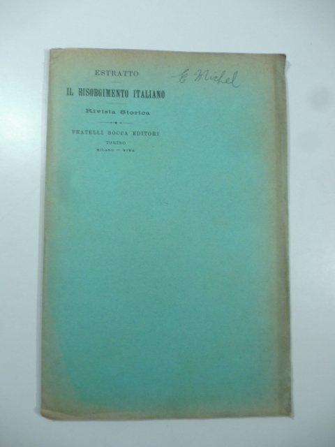 Recensioni di Ersilio Michel sulla rivista Il Risorgimento italiano
