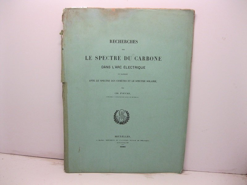Recherches sur le spectre du carbone dans l'arc electrique en …
