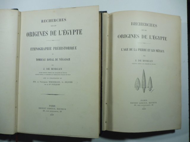 Recherches sur les origines de l'Egypte. L'Age de la pierre …