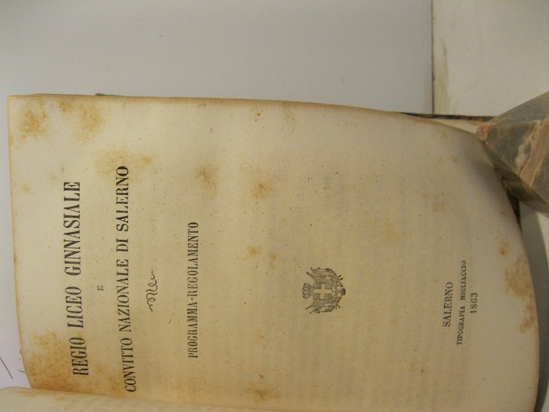 Regio liceo ginnasiale e convitto nazionale di Salerno. Programma-regolamento