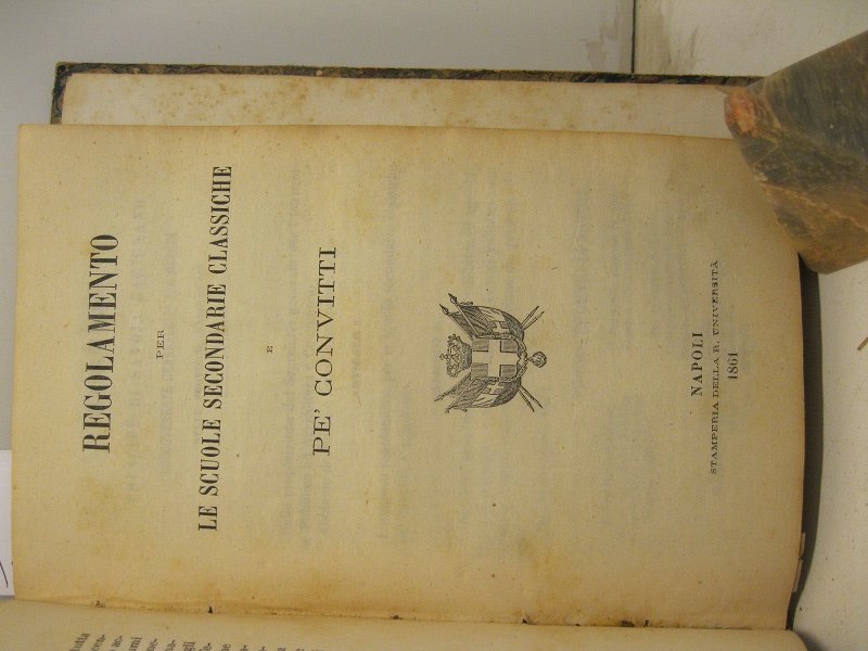 Regolamento per le scuole secondarie classiche e pe' convitti