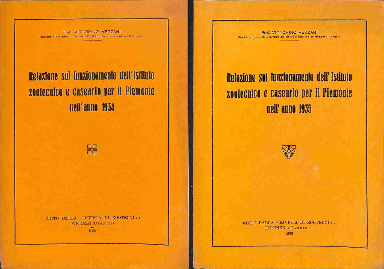 Relazione sul funzionamento dell'Istituto zootecnico e caseario per il Piemonte …