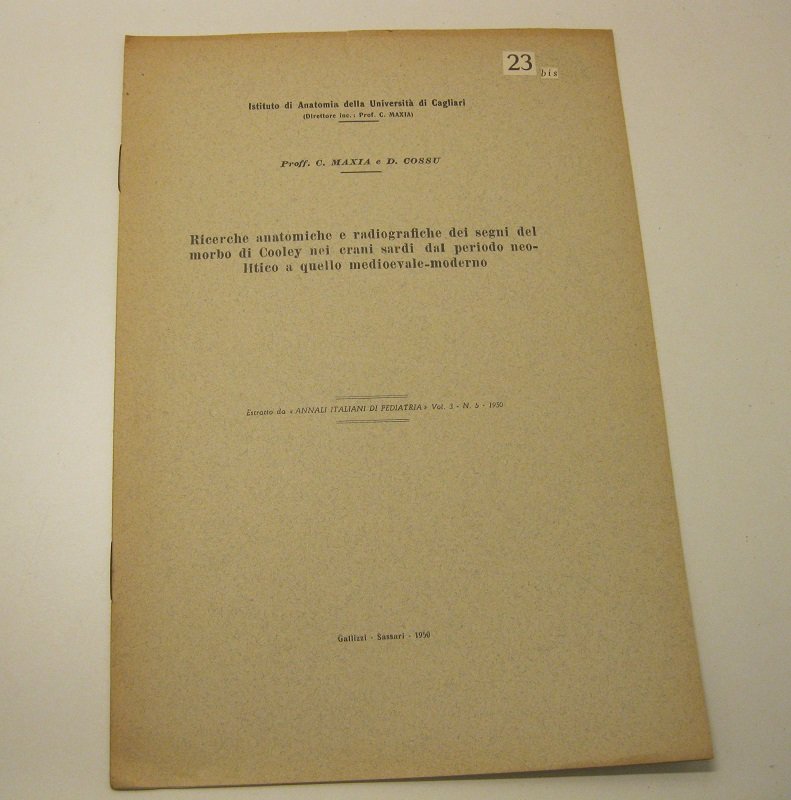 Ricerche anatomiche e radiografiche dei segni del morbo di Cooley …