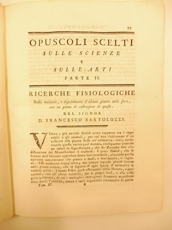 Ricerche fisiologiche sulle malattie e deperimento d'alcune piante nelle serre …