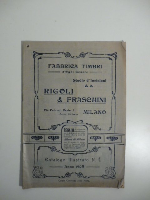 Rigoli & Fraschini, Milano. Fabbrica timbri d'ogni genere