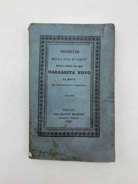 Ristretto della vita e virtu' della serva di Dio Margarita …