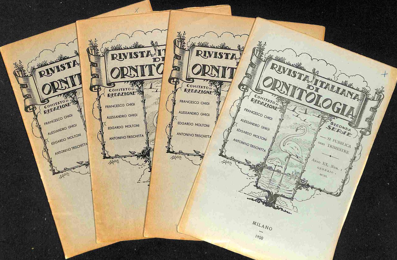Rivista Italiana di Ornitologia Seconda Serie; Anno XIX; Fascicoli 1; …