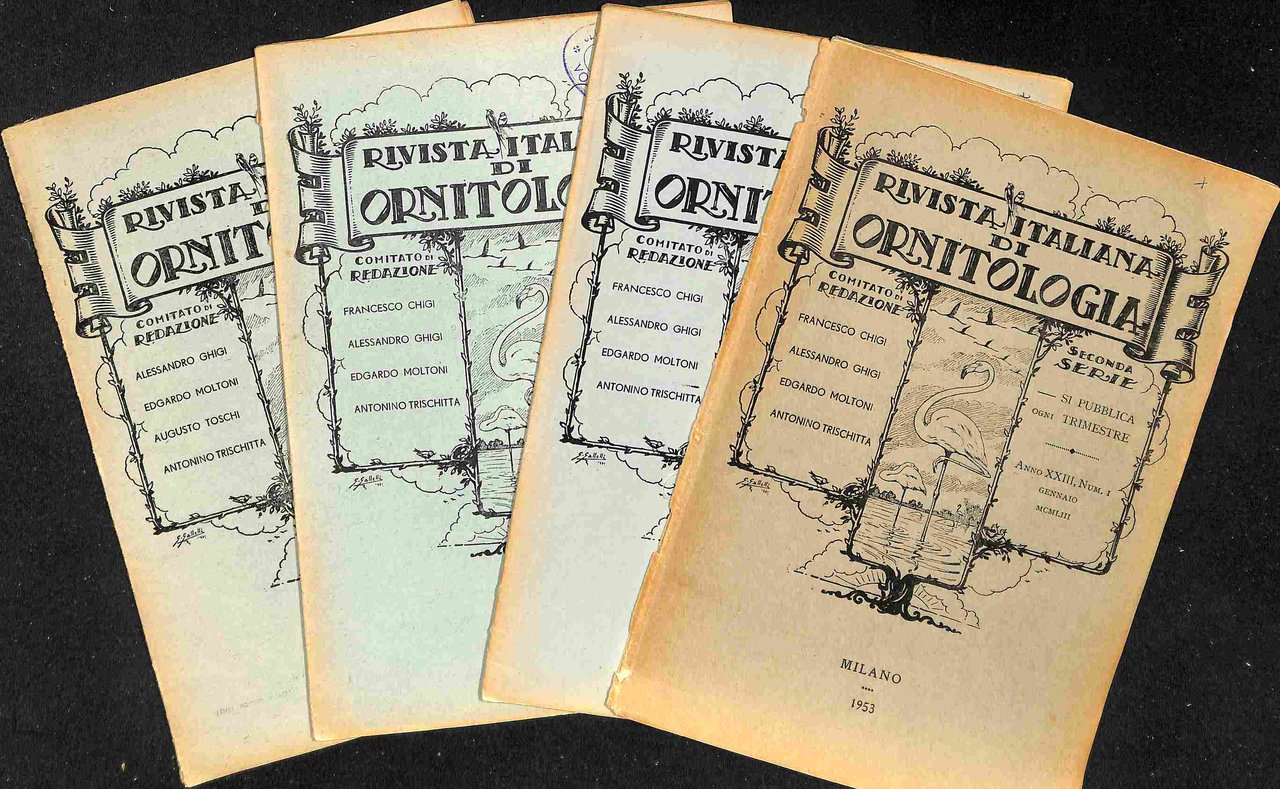 Rivista Italiana di Ornitologia Serie II; Anno XX; Fascicoli 1; …