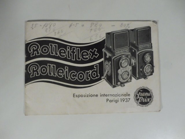 Rolleiflex Rolleicord macchine fotografiche. Esposizione internazionale Parigi 1937