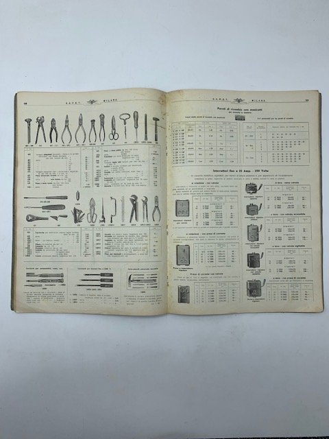 S.A.F.E.T. Societa' Anonima Forniture Elettro Tecniche. Catalogo generale aprile 1939