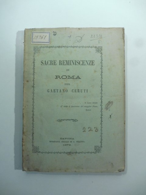 Sacre reminiscenze di Roma