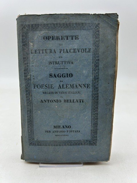 Saggio di poesie Alemanne recate in versi italiani ... edizione … | Immagine principale