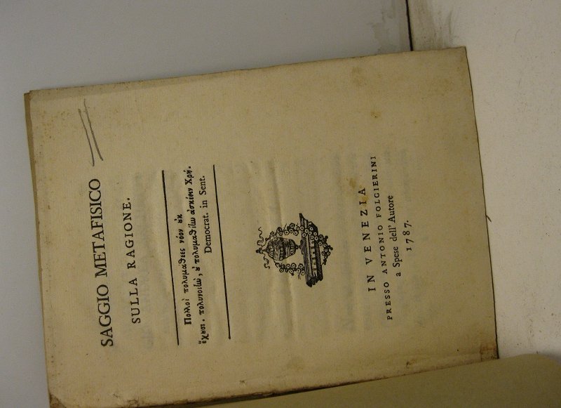 Saggio metafisico sulla ragione