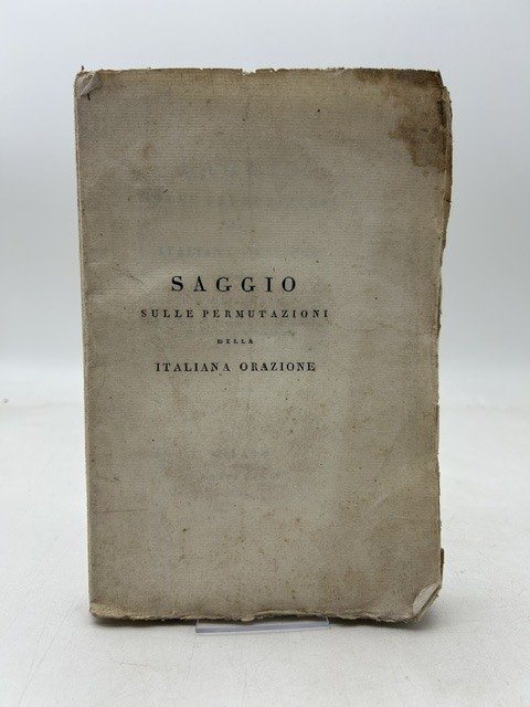 Saggio sulle permutazioni della italiana orazione | Immagine principale
