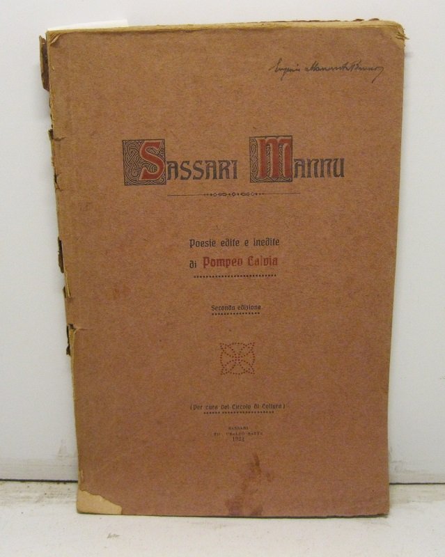 Sassari Mannu. Poesie edite e inedite di Pompeo Calvia. Seconda …