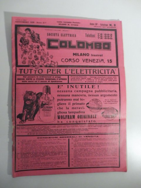 Societa' elettrica Colombo. Tutto per l'elettricita'