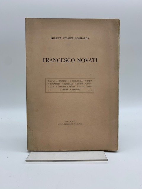 Societa' storica lombarda. Francesco Novati